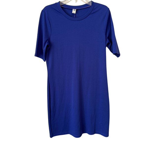 Old Navy Womens Medium Tall Royal Blue Short Sleeve Dress - Picture 1 of 6